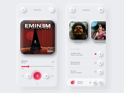 Neumorphic Music App