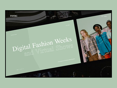 Famag – online magazine concept concept design fashion news photos slider typography ui ux web