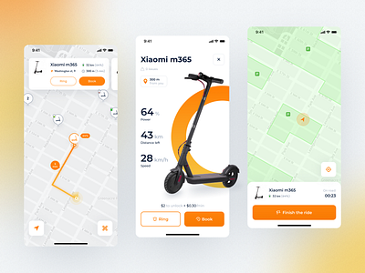 E-scooter rental app