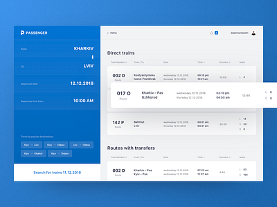 Passenger – Online reservation and purchase tickets booking concept design ticket booking tickets ui ux web