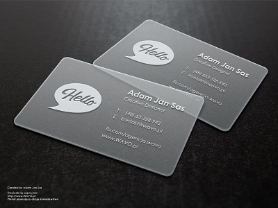 Business Card branding business businesscard card marketing transparent wavo