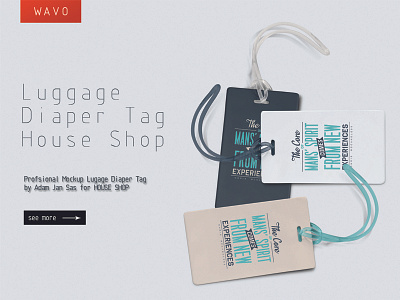 Luggage diaper lag branding diaper house logo luggage marketing project shop wavo