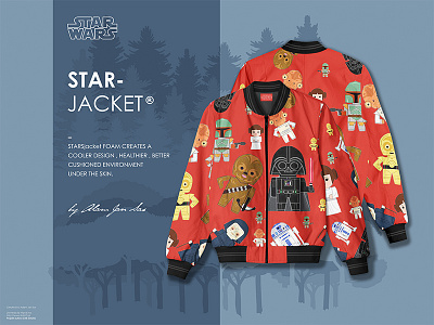 Starjacket design fashion fun jacket starjacket starwars trend wavo