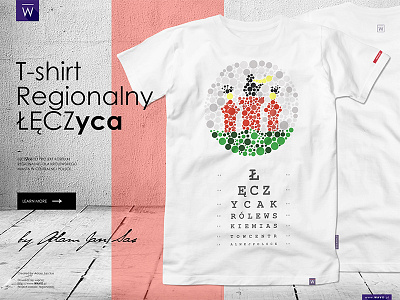 Project regional T-shirt by Adam Jan Sas blind design fashion minimalism pastel project success t shirt trend wavo łęczyca