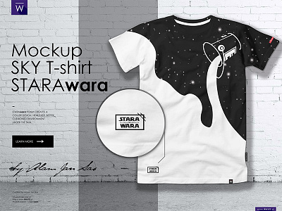 Project STARaWARa T-shirt by Adam Jan Sas design fashion marketing minimalism modern project t shirt trend tshirt wavo