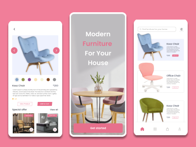 E-commerce app design/ Furniture app design