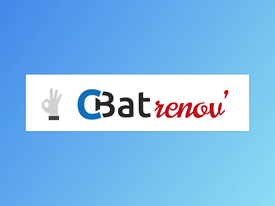 Cbat-renov' logo artisan branding cool design identity independent logo typography ui vector visual