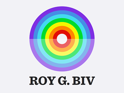 ROY G. BIV illustration rainbow