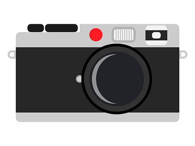 Rangefinder Camera illustration vector