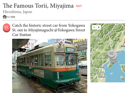 Travel site desktop version japan travel ui