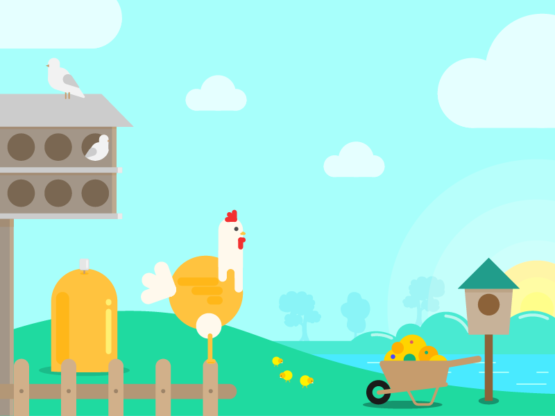 A Rooster In The Morning By Binh Pham On Dribbble