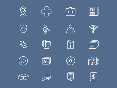 Healthcare Line Icons clinic healthcare icon iconfont line icons
