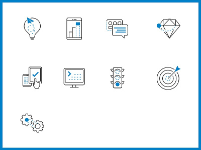 Fullset of Service Icons bicolor icons iconset line icons service icons serviceicons