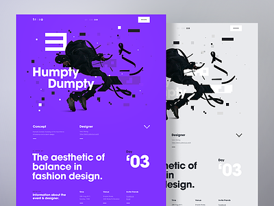 Fashion Details Page - Humpty Dumpty app campaign design desktop fashion glitch responsive typography ui ux web
