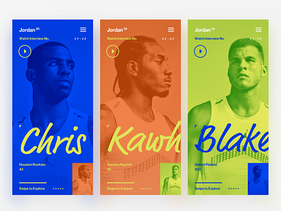 Colour me timbers. app bright campaign cards colours design mobile overlay sport typography ui
