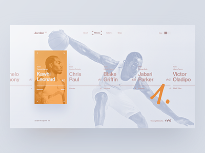 Desktop Art Direction art direction basketball campaign design desktop jordan sketch slider sport type typography ui web