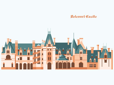 Belcourt Castle america castle illustration