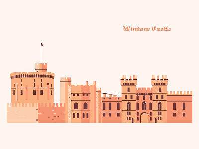 Windsor Castle castle england illustration windsor
