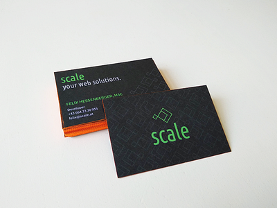 scale business card logo design