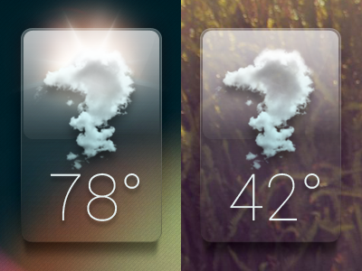 Glass Weather Dribbble 02