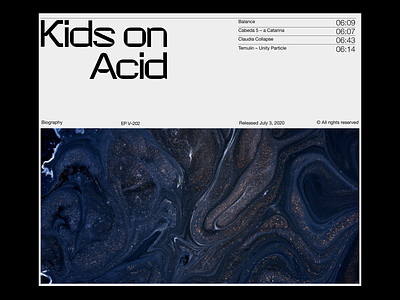 Kids on acid – Exploration clean design minimal techno