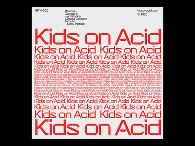 Kids on acid – 02 clean minimal techno typogaphy typographic