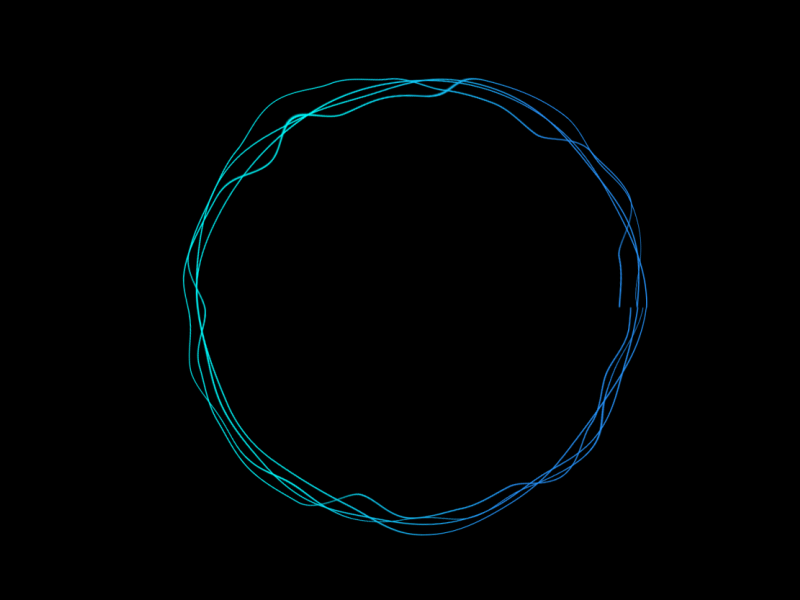 Cricle wave test animation motion design sphere