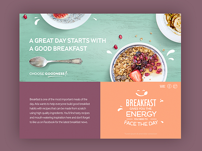 Breakfast time design ui