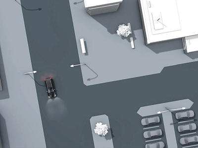 Autonomous Parking - snippet 1 3d after effects animation car design e3d element3d interface motion parking ui