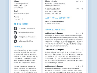 👋 Freebie — Modern Resume Template by Max on Dribbble