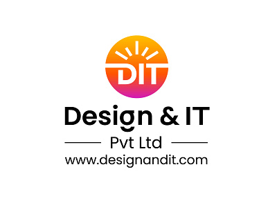 DIT logo for Design & IT Pvt Ltd branding design it dit dit logo graphic design logo