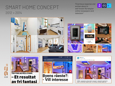Smart home concept apartment project in Oslo, Norway