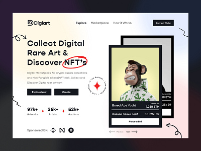 Digiart - NFT Marketplace Web UI