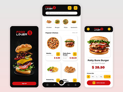Food App Concept appdesign design mobiledesign ui uidesign ux