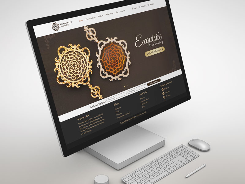 Jewelry showcase eCommerce design ux ui ecommerce design website design jewelery