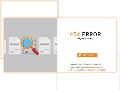 404 Page not found page design