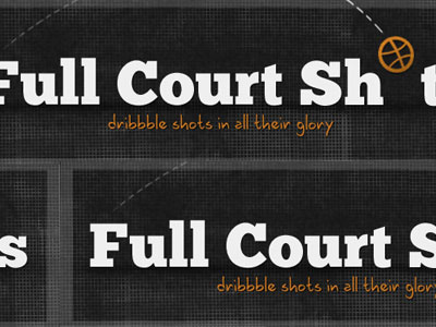 Full Court Shots dribbbleapi jribbble