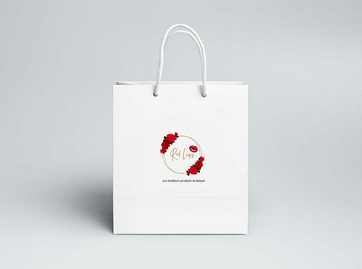 Red Lips - Bag branding design graphic design