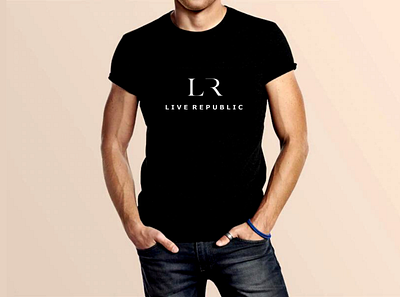 LR Clothing - T-shirt branding design graphic design logo typography