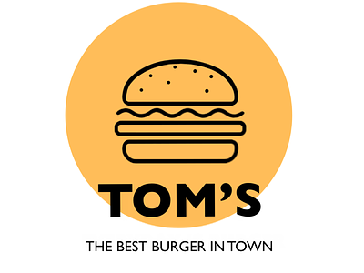 Tom's Burger - Logo design graphic design logo