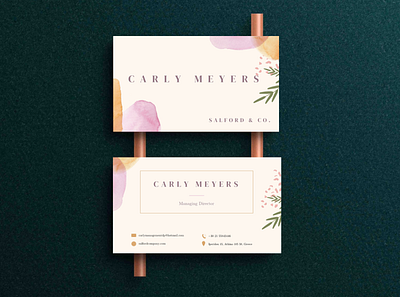 Carly Meyers - Business Card design graphic design logo