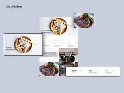 Dees Kitchen design fastfood figma food home productdesign ui uidesign uiux website