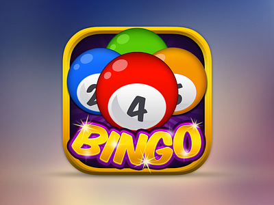 Bingo app icon app application ball bingo casino gold icon ios iphone slot