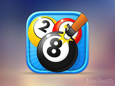 Ball Billiard Icon app app icon ball billiard flat flat icon icon ios