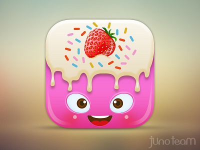 Cake app icon android app cake cream cute donut icon ios kawaii pink strawberry