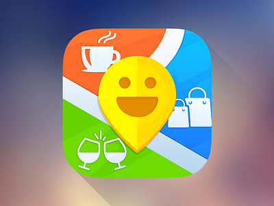 Map App Icon app flat gps happy icon map pin point