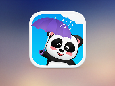 Panda Weather App Icon app icon panda weather