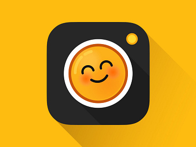 Emoji app icon app camera chat emoji emotion icon ios junoteam lens photo smile