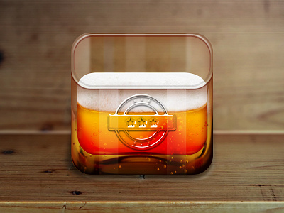 Beer app icon app beer cheers glass icon ios iphone mug wood yellow