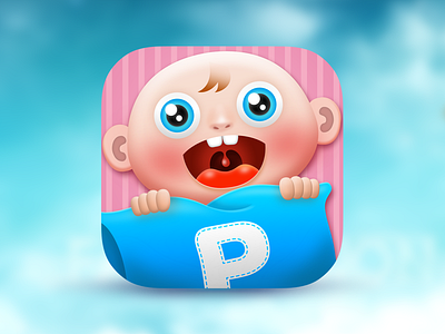 Baby Game app icon app baby child children game ios junoteam kid pillow sketch toddler